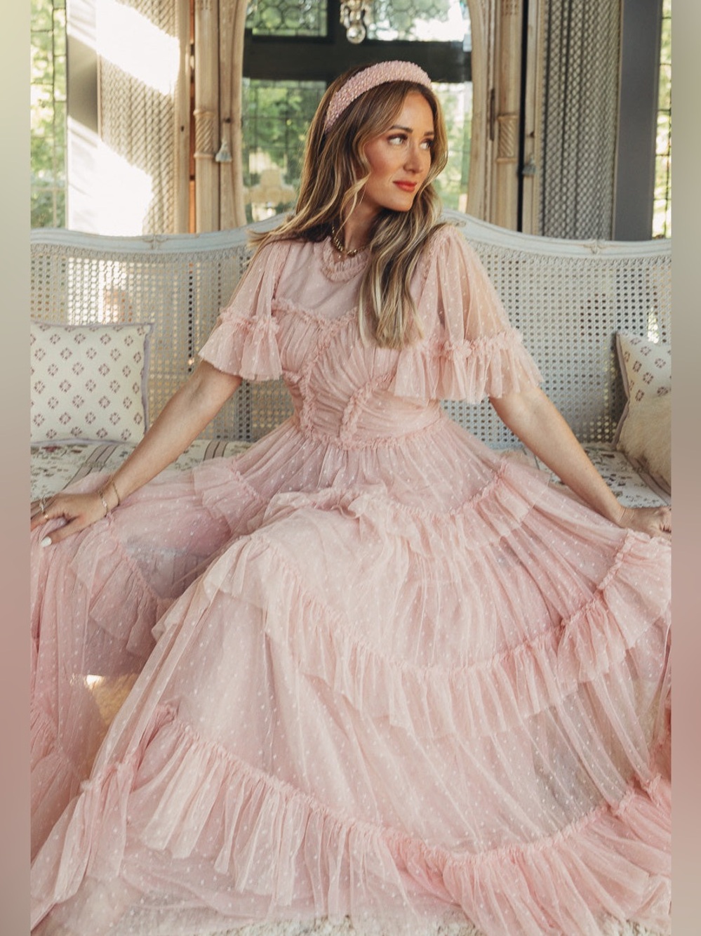 Ivy City Whimsical Dress Blush Sz 3X